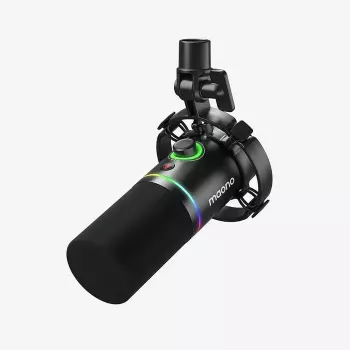 Podcast microphone MAONO PD200X Black — wired XLR/USB-C, sensitivity -52 dB, 40–16000 Hz