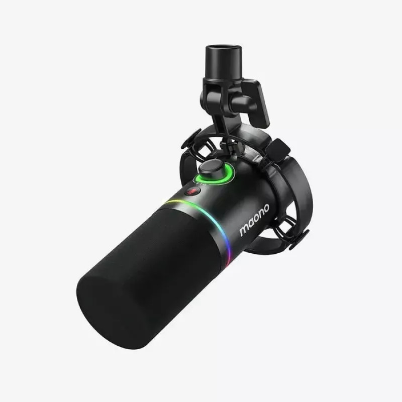 Podcast microphone MAONO PD200X Black — wired XLR/USB-C, sensitivity -52 dB, 40–16000 Hz