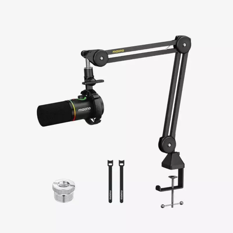 Podcast microphone MAONO PD200X Black — wired XLR/USB-C, sensitivity -52 dB, 40–16000 Hz