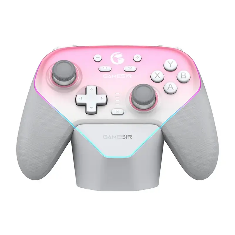 Wireless controller GameSir SuperNova T4n Pro Pink — Bluetooth, ergonomic handheld design