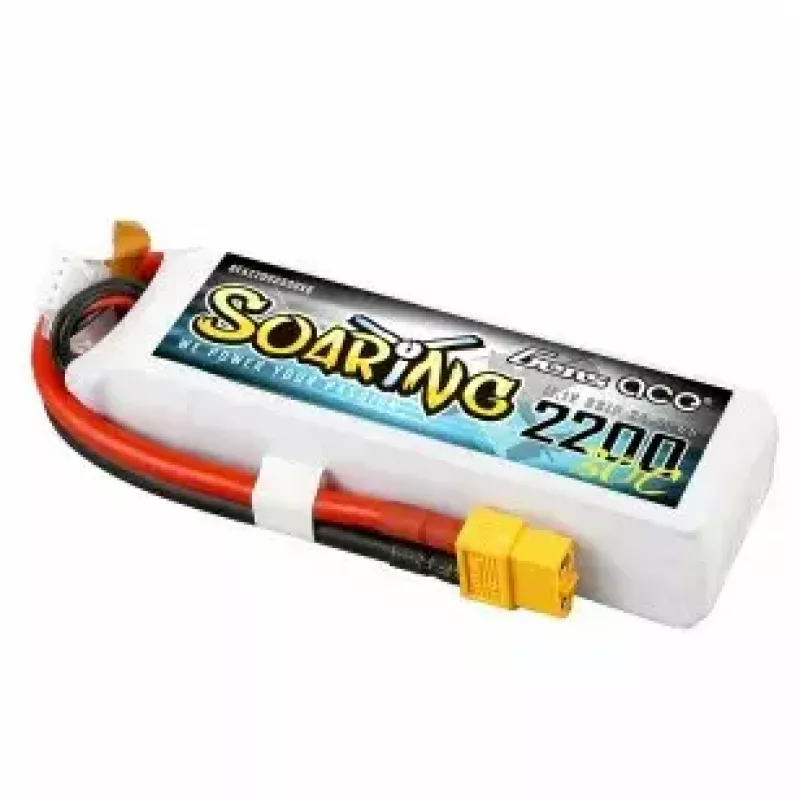 Battery Gens ace Soaring 2200mAh 11.1V 30C 3S1P Lipo Pack