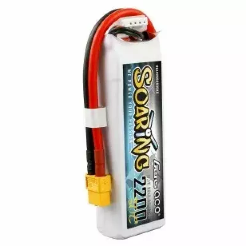 Battery Gens ace Soaring 2200mAh 11.1V 30C 3S1P Lipo Pack