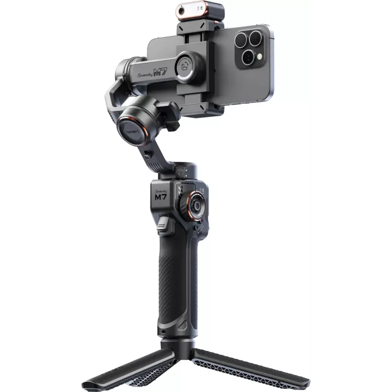 Smartphone camera stabilizer Hohem iSteady M7 — composite, 3200 mAh Li‑Ion battery, 629 g, black