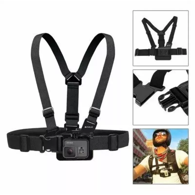 Accessory set Puluz PKT18 for action cameras — 20-piece kit compatible with Osmo Action 5, Pro, Insta360 Ace Pro 2