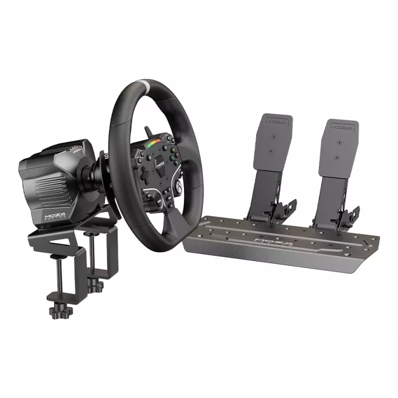 Moza Racing R3 Bundle For XBOX & PC, Steering wheel + Pedals, PC, Xbox One, Xbox Series S, Xbox Series X, Home button, 360°, Direct drive, Adjustable