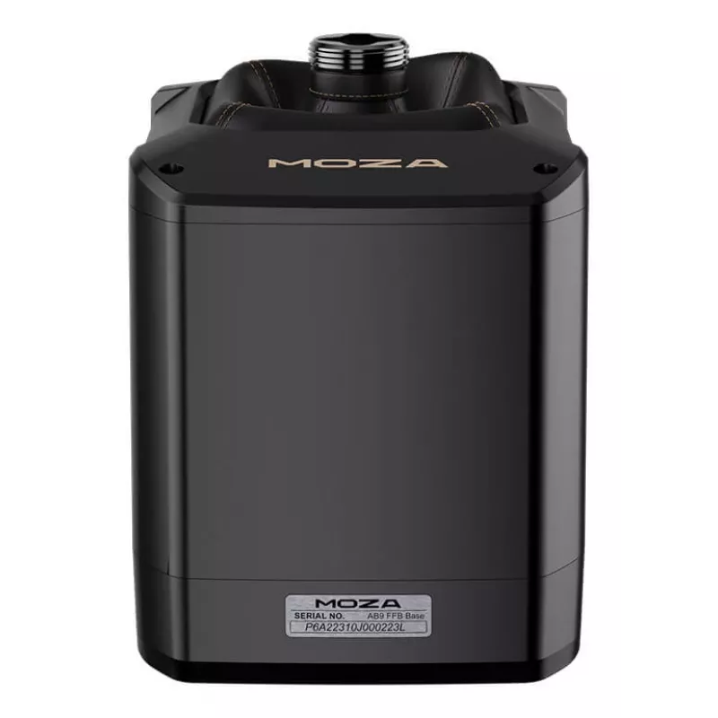 Flight base MOZA AB9 FFB Base — aluminium, black, 227.9×157×204.5 mm, 110–240V, 6A, 216W peak