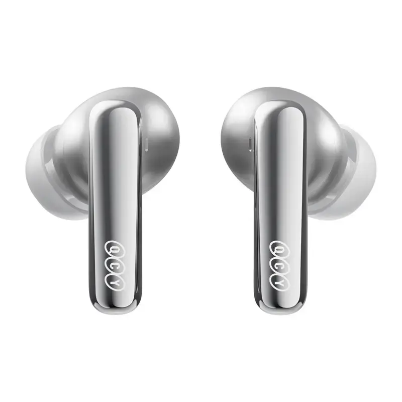 True wireless earbuds QCY MeloBuds N70 — QCY TWS in Titanium‑Gold finish