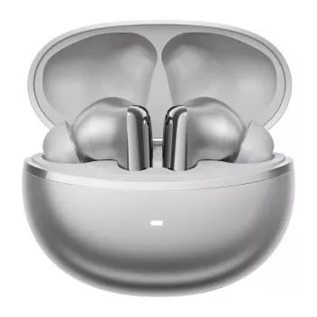 True wireless earbuds QCY MeloBuds N70 — QCY TWS in Titanium‑Gold finish