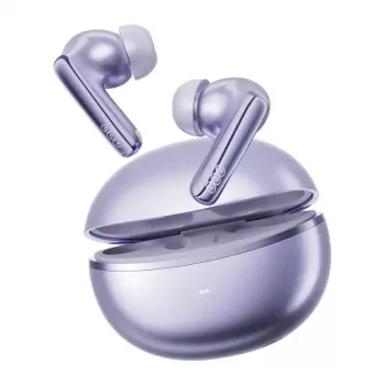 TWS headphones QCY MeloBuds N70 — true wireless earphones, purple