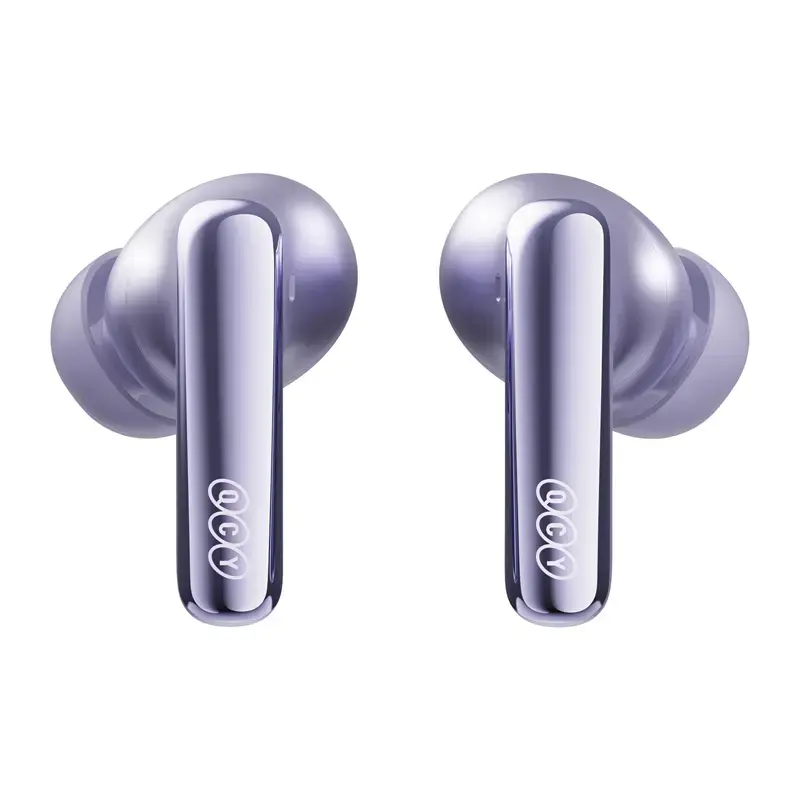 TWS headphones QCY MeloBuds N70 — true wireless earphones, purple
