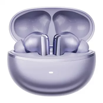 TWS headphones QCY MeloBuds N70 — true wireless earphones, purple