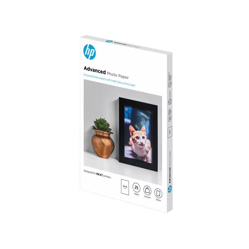 HP Advanced Photo Paper Glossy 250 g/m2 10 x 15 cm (101 x 152 mm) 25 sheets