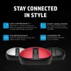 HP 240 Empire Red Bluetooth Mouse, Ambidextrous, Optical, Bluetooth, 1600 DPI, Red