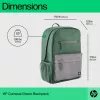 Casual backpack HP Campus Green Backpack Green Grey Polyester