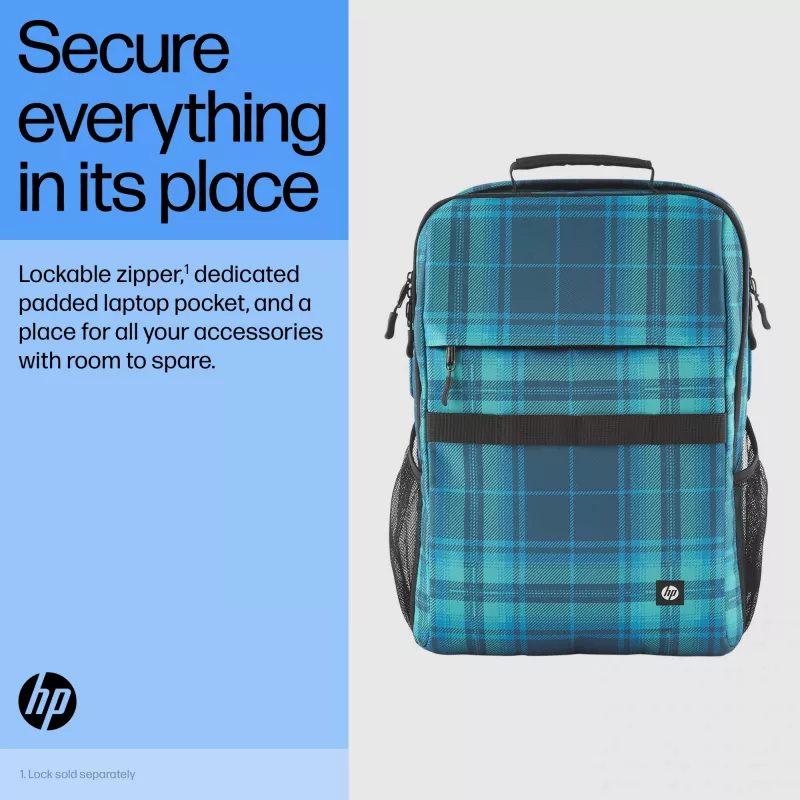 Casual backpack HP Campus XL Tie Dye Backpack Black Pattern