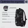 Casual backpack HP Campus XL Marble Stone Backpack Black Grey