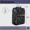 Casual backpack HP Campus XL Marble Stone Backpack Black Grey