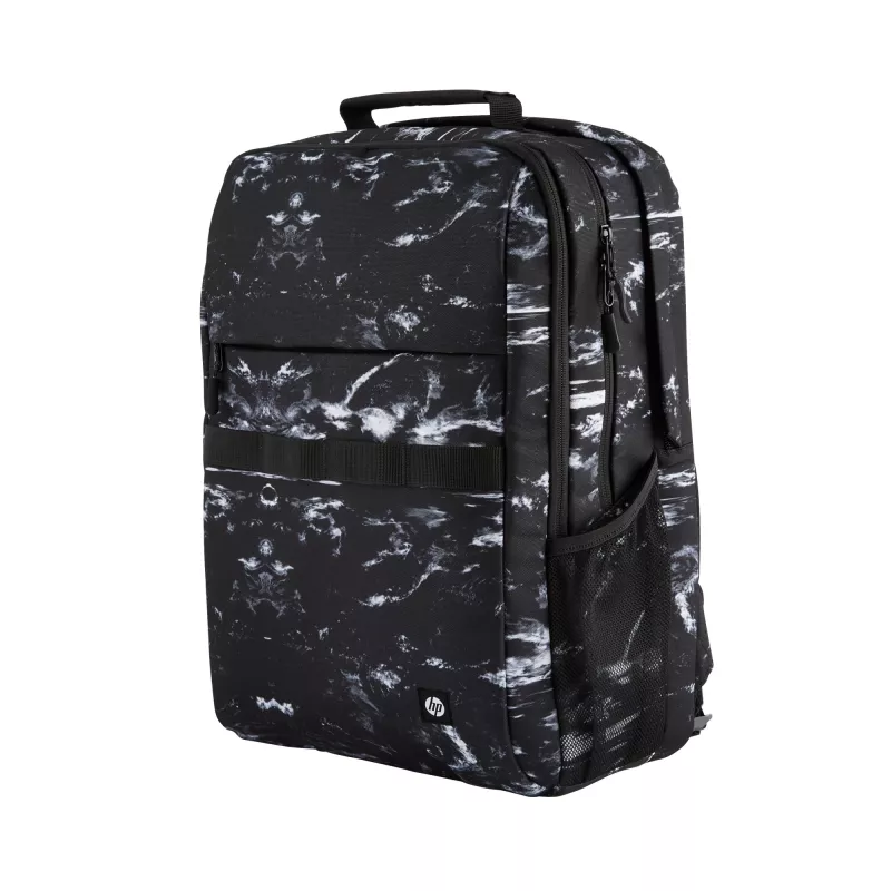 Casual backpack HP Campus XL Marble Stone Backpack Black Grey