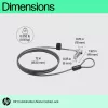 Combination Lock HP Nano 63B28AA Stainless Steel 1.83m