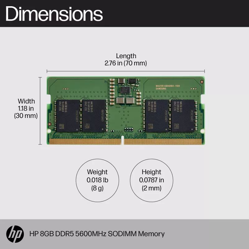 Memory module HP 83P90AA DDR5 8 GB 5600 MHz