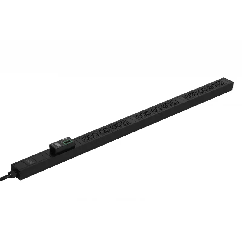 APC Easy Rack PDU, Metered, 0U, 3 Phase, 11kW, 230V, 16A, 21 x C13 and 3 x C19 outlets, IEC60309 3P+N+PE inlet