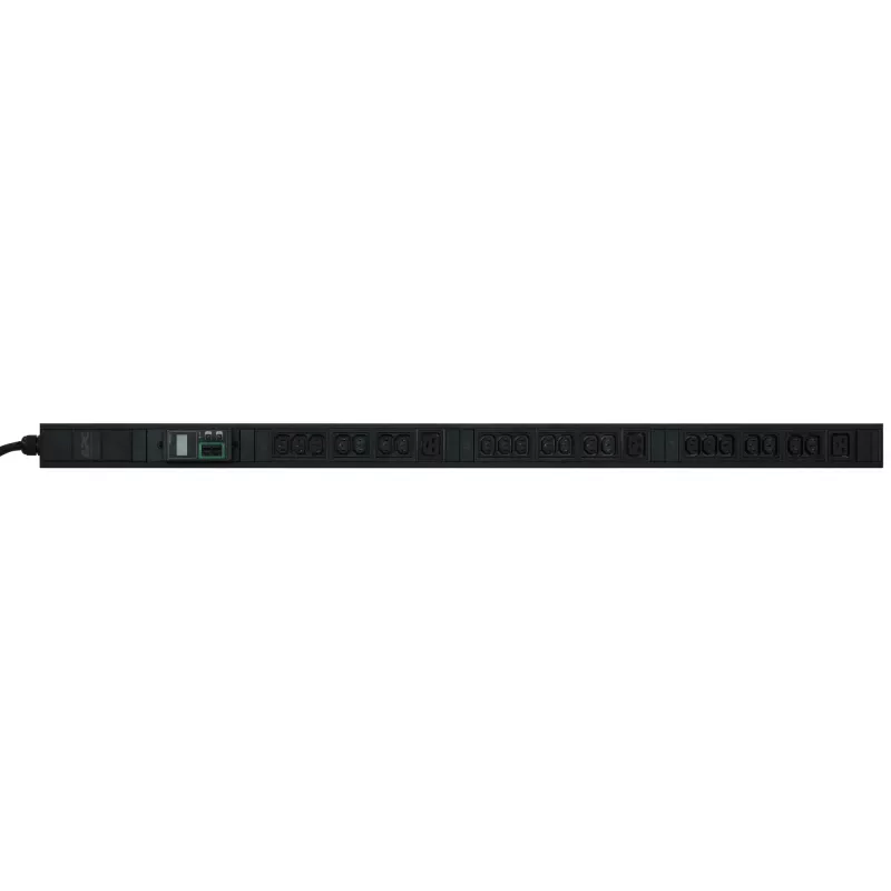 APC Easy Rack PDU, Metered, 0U, 3 Phase, 11kW, 230V, 16A, 21 x C13 and 3 x C19 outlets, IEC60309 3P+N+PE inlet