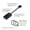 HP HDMI to VGA Adapter, 0.045 m, HDMI, VGA (D-Sub), Male, Female, Black