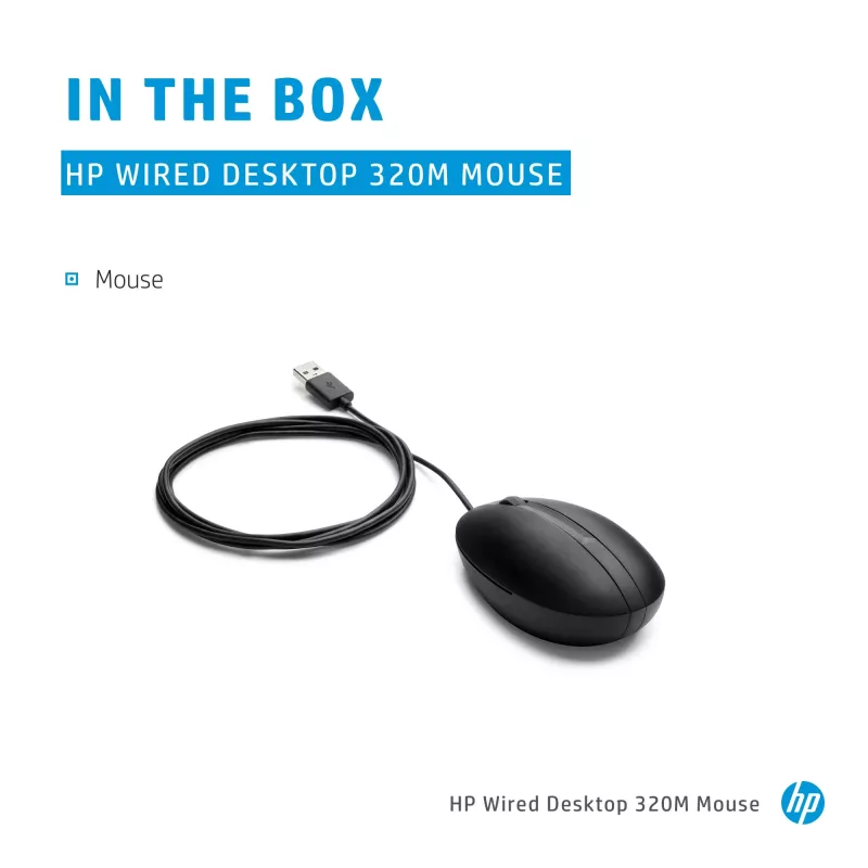 Mouse HP 9VA80AA Black USB