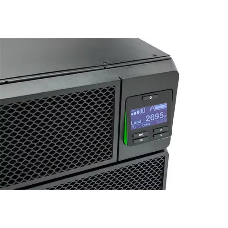 APC Smart-UPS On-Line, 5kVA, Rackmount 3U, 230V, 6x C13+4x C19 IEC outlets, Network Card, Extended runtime, W/ rail kit, 6-year warranty