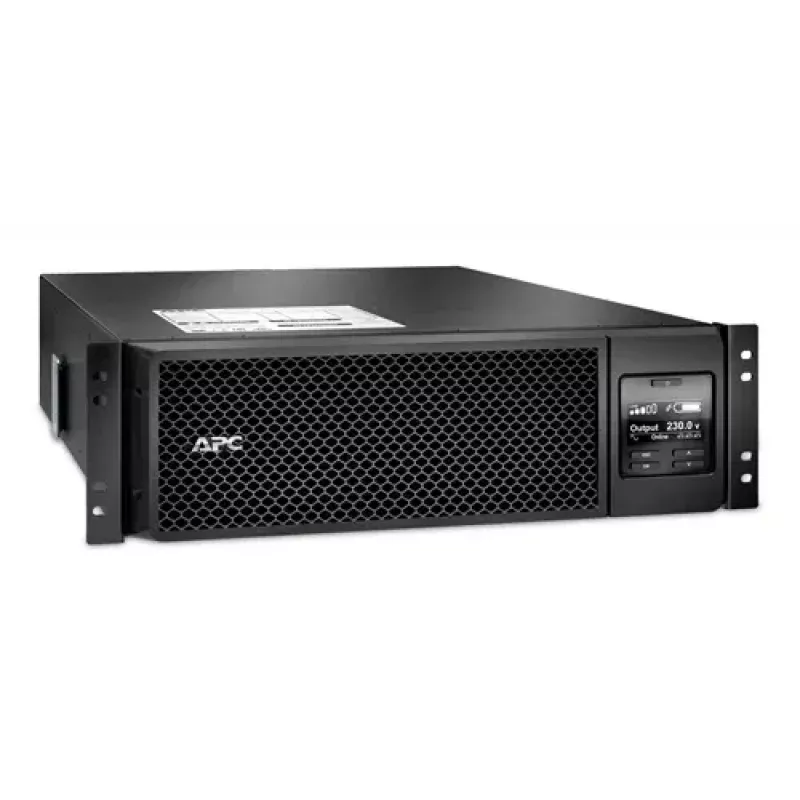 APC Smart-UPS On-Line, 5kVA, Rackmount 3U, 230V, 6x C13+4x C19 IEC outlets, Network Card, Extended runtime, W/ rail kit, 6-year warranty