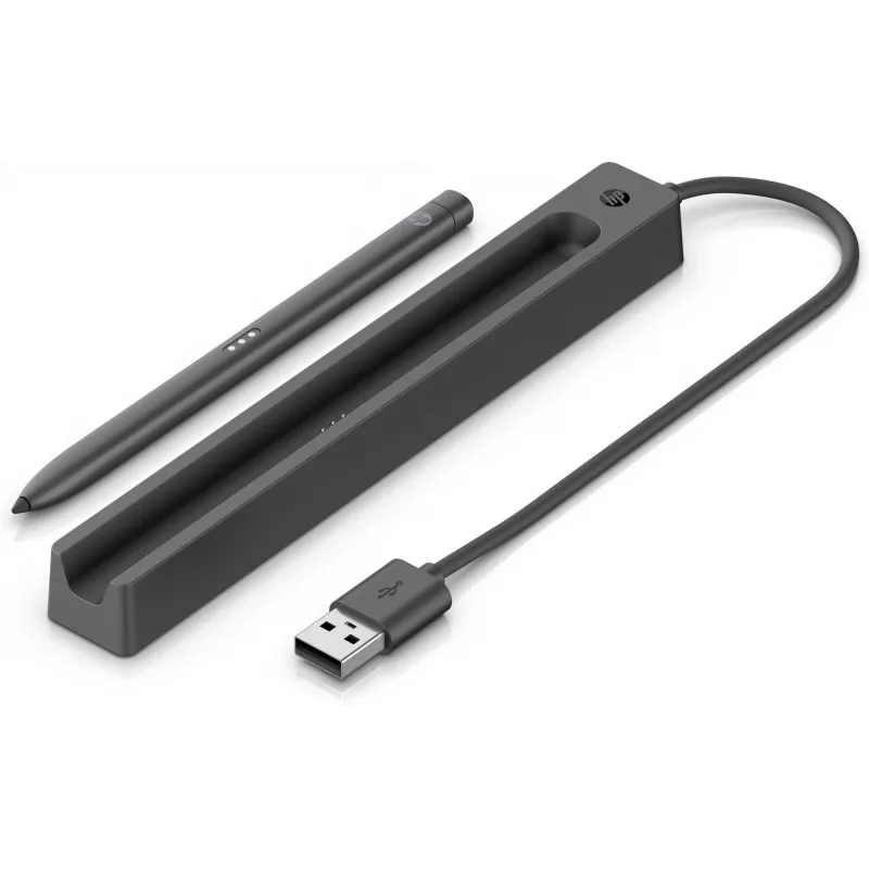HP Slim Rechargeable Pen Charger, Indoor, USB, 0.15 m, Black