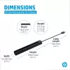 HP Slim Rechargeable Pen Charger, Indoor, USB, 0.15 m, Black
