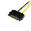 StarTech.com 6in SATA Power to 6 Pin PCI Express Video Card Power Cable Adapter
