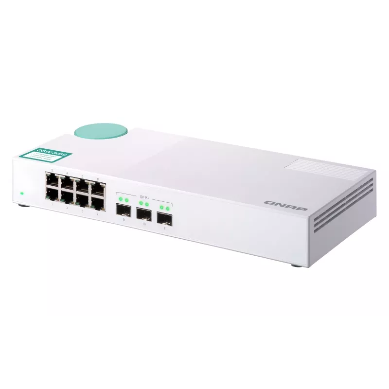 QNAP QSW-308S network switch Unmanaged Gigabit Ethernet (10/100/1000) White