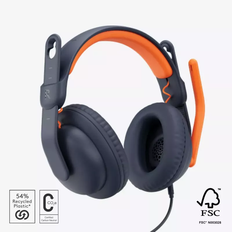 Headset Logitech Zone Learn Over Ear 3.5mm AUX