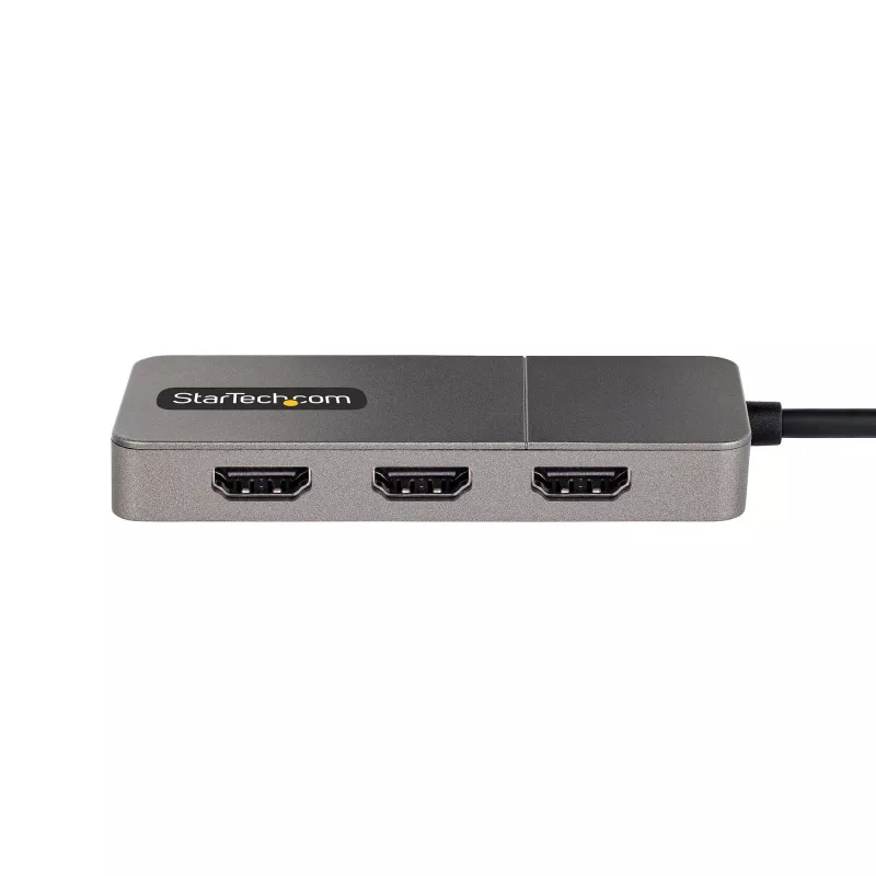 StarTech.com 3-Port USB-C MST Hub - USB Type-C to 3x HDMI Multi-Monitor Adapter for Laptop - Triple HDMI up to 4K 60Hz with DP 1.4 Alt Mode & DSC - HDR - 1ft (30cm) Cable - Windows Only