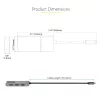 StarTech.com 3-Port USB-C MST Hub - USB Type-C to 3x HDMI Multi-Monitor Adapter for Laptop - Triple HDMI up to 4K 60Hz with DP 1.4 Alt Mode & DSC - HDR - 1ft (30cm) Cable - Windows Only