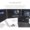 StarTech.com 3-Port USB-C MST Hub - USB Type-C to 3x HDMI Multi-Monitor Adapter for Laptop - Triple HDMI up to 4K 60Hz with DP 1.4 Alt Mode & DSC - HDR - 1ft (30cm) Cable - Windows Only