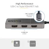 StarTech.com 3-Port USB-C MST Hub - USB Type-C to 3x HDMI Multi-Monitor Adapter for Laptop - Triple HDMI up to 4K 60Hz with DP 1.4 Alt Mode & DSC - HDR - 1ft (30cm) Cable - Windows Only