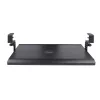 StarTech.com Under-Desk Keyboard Tray, Clamp-on Ergonomic Keyboard Holder, Sliding Keyboard and Mouse Drawer with C-Clamps, Height Adjustable, Supports up to 12kg (26.5lb), Black