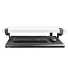 StarTech.com Under-Desk Keyboard Tray, Clamp-on Ergonomic Keyboard Holder, Sliding Keyboard and Mouse Drawer with C-Clamps, Height Adjustable, Supports up to 12kg (26.5lb), Black