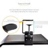 StarTech.com Under-Desk Keyboard Tray, Clamp-on Ergonomic Keyboard Holder, Sliding Keyboard and Mouse Drawer with C-Clamps, Height Adjustable, Supports up to 12kg (26.5lb), Black