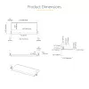 StarTech.com Under-Desk Keyboard Tray, Clamp-on Ergonomic Keyboard Holder, Sliding Keyboard and Mouse Drawer with C-Clamps, Height Adjustable, Supports up to 12kg (26.5lb), Black