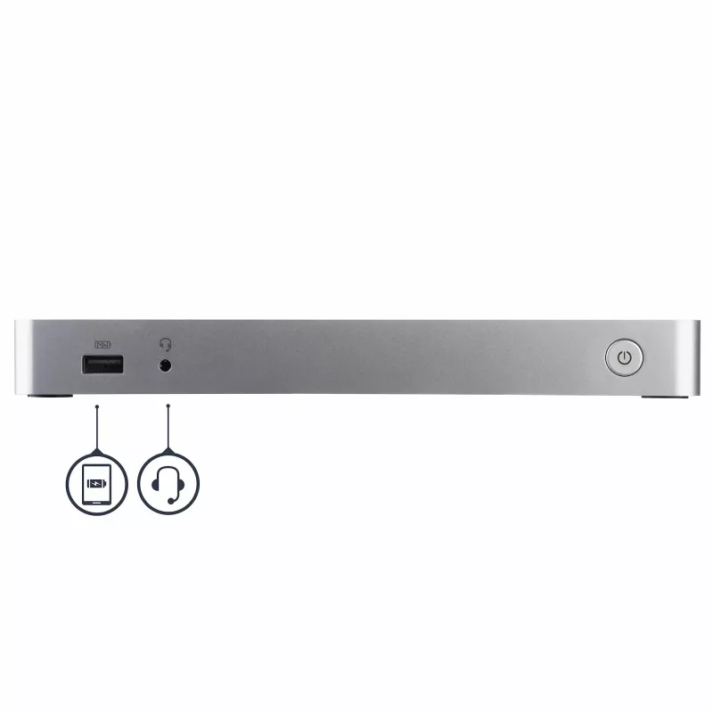 StarTech.com Dual Monitor USB C Docking Station with 60W Power Delivery for Windows Laptops - USB C to HDMI / DVI Dock - USB 3.1 Gen 1 Type C Dock w/ Charging - Thunderbolt 3 Compatible