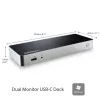 StarTech.com Dual Monitor USB C Docking Station with 60W Power Delivery for Windows Laptops - USB C to HDMI / DVI Dock - USB 3.1 Gen 1 Type C Dock w/ Charging - Thunderbolt 3 Compatible