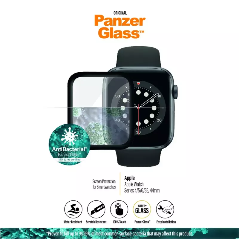 PanzerGlass ® Apple Watch Series 4 | 5 | 6 | SE 44mm | Screen Protector Glass