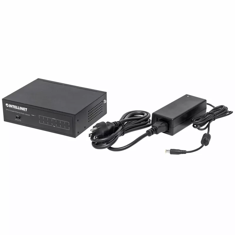 Managed Switch Intellinet 8-Port Gigabit Ethernet PoE+