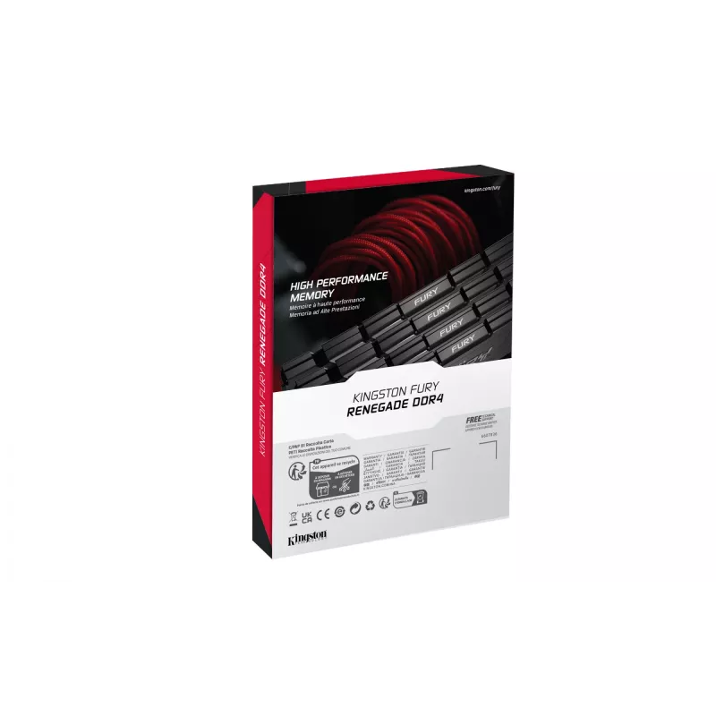 Kingston Technology FURY 16GB 4000MT/s DDR4 CL19 DIMM (Kit of 2) Renegade Black