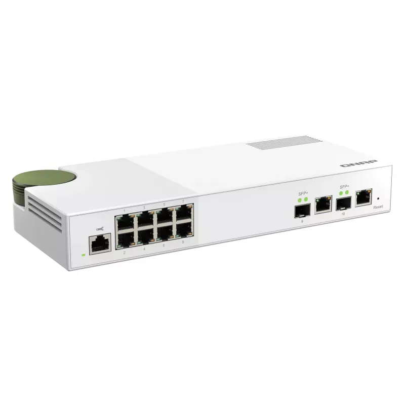 QNAP QSW-M2108-2C network switch Managed L2 2.5G Ethernet (100/1000/2500) Grey, White