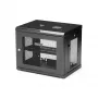 StarTech.com 2-Post 9U Wall Mount Network Cabinet with 1U Shelf, 19 inch Wall-Mounted Server Rack for Data / Networking / AV / Electronics / Computer Equipment, Small Vented Rack Enclosure